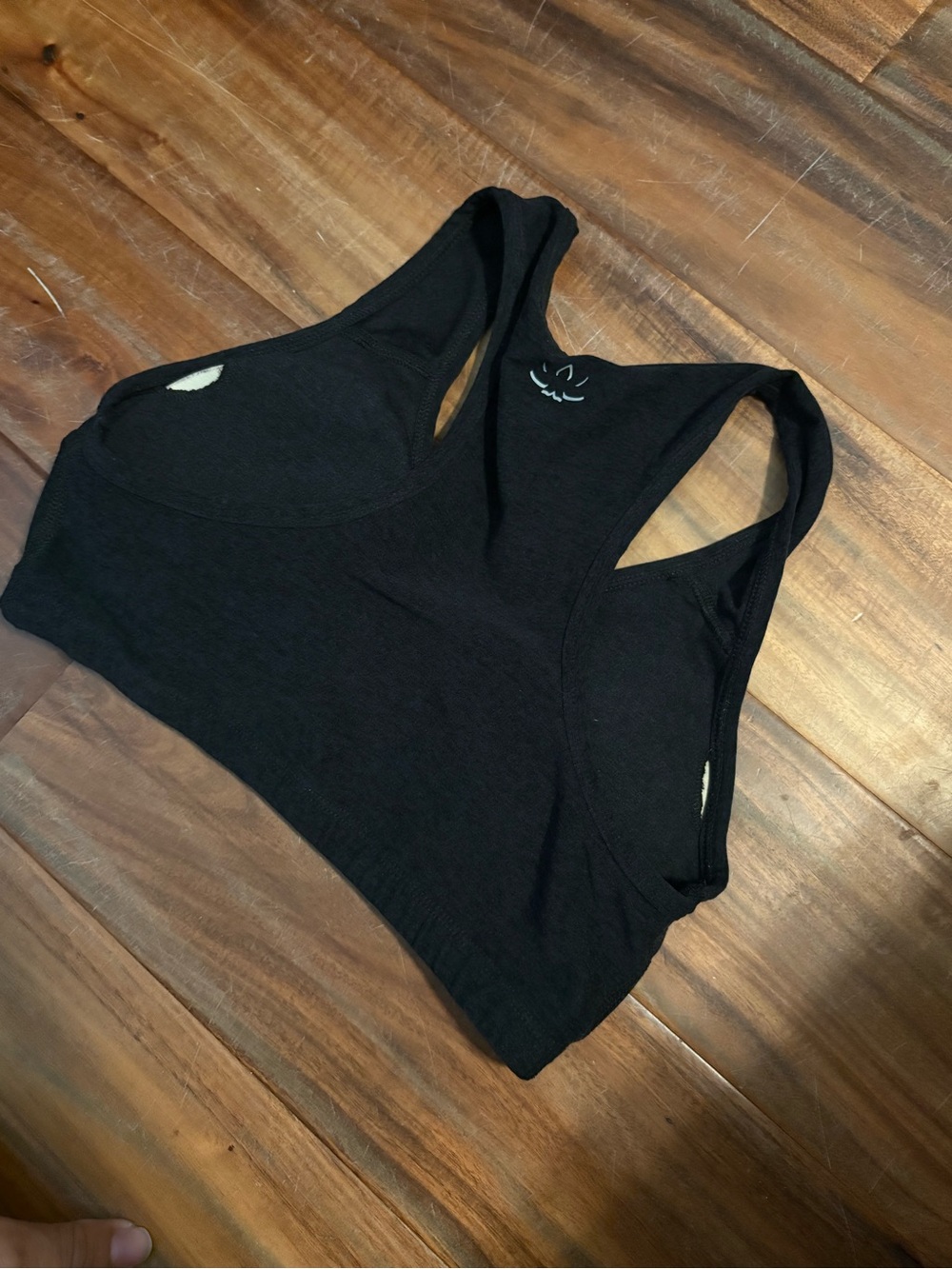 Beyond Yoga Black Racerback Sports Bra Size Medium Made in USA (890) - Picture 3 of 4